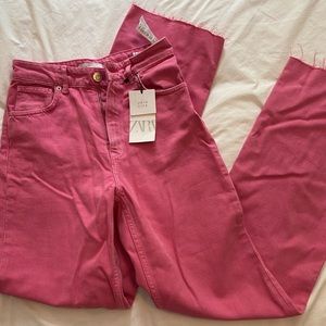 New with tags pink Zara jeans